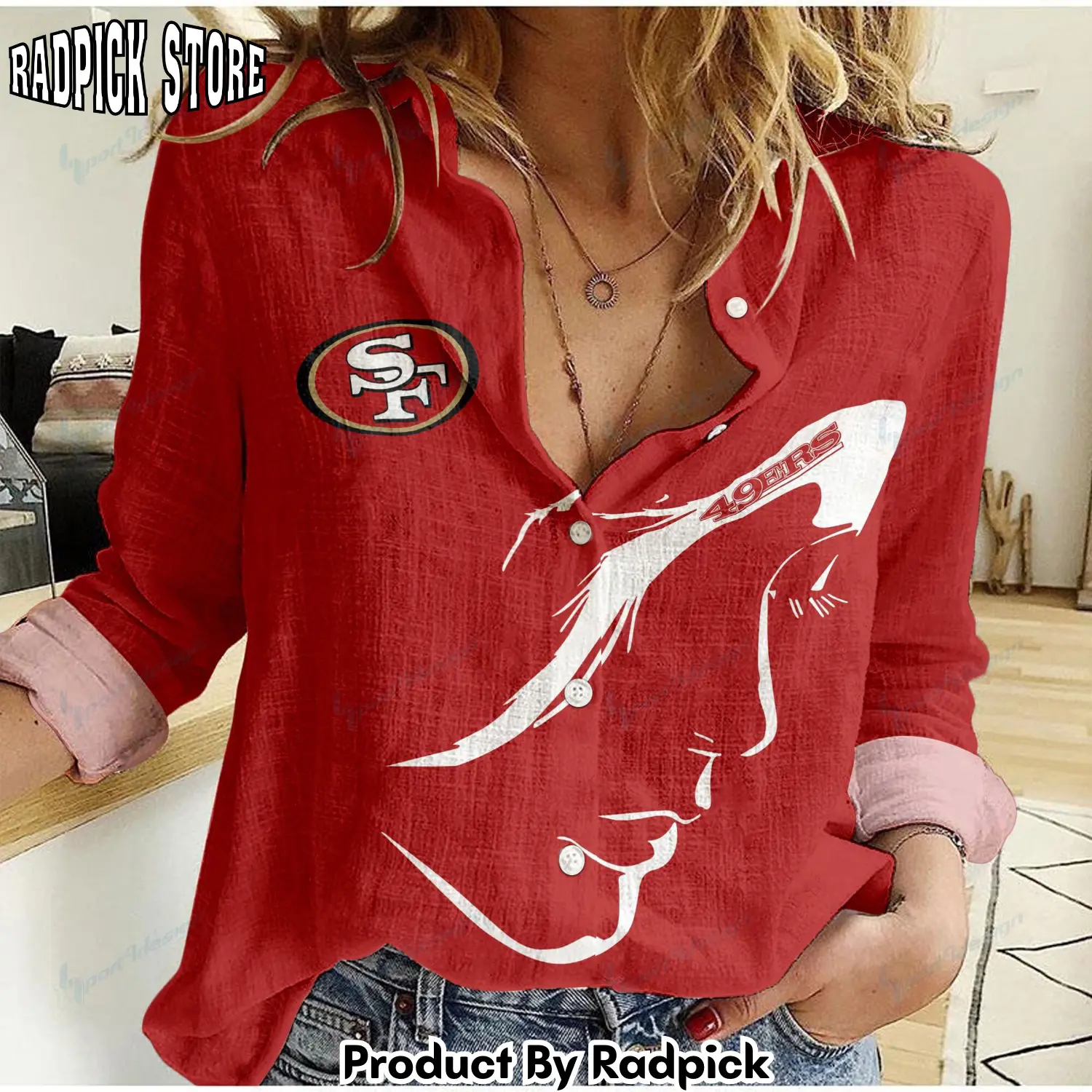 Radpick san francisco 49ers woman shirt rp662184